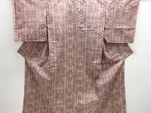 JAPANESE KIMONO / ANTIQUE KIMONO / SILK / TSUMUGI / WOVENN KIKKO